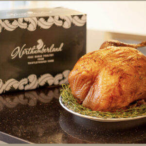 Northumberland free range organically fed bronze turkey with giblets